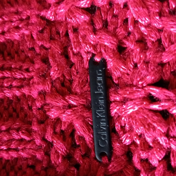 Calvin Klein Jeans ReddishDarkPink Long Sleeve Pullover Size M Ex. Cond.like new - Picture 10 of 11